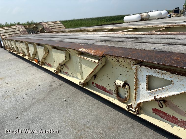 image for item ET8511 1998 Trail King TK100HDG-503 lowboy equipment trailer