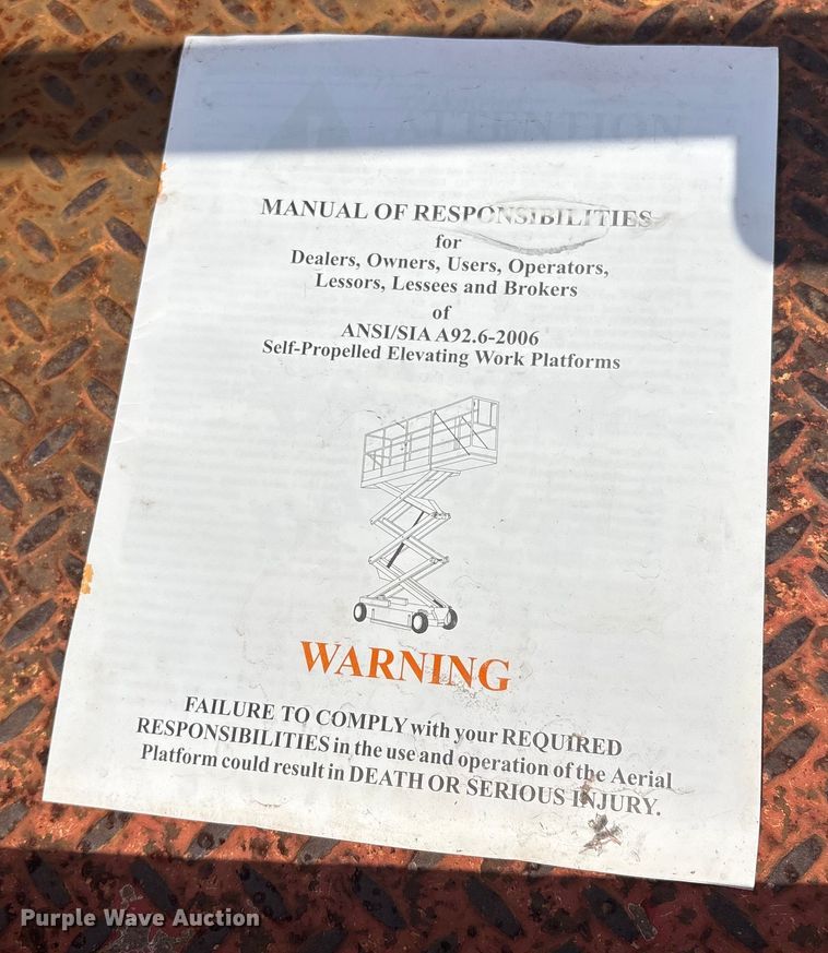 image for item ET8516 2013 Skyjack SJIII 3219 Scissor lift