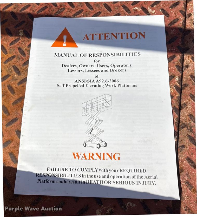 image for item ET8517 2013 Skyjack SJIII 3219 scissor lift