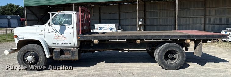 image for item EU2136 1984 Chevrolet CG70 dump flatbed truck