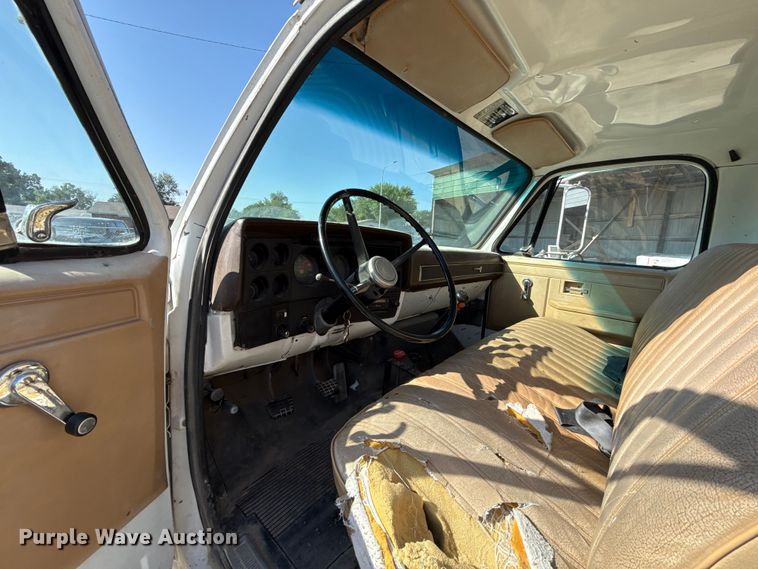 image for item EU2136 1984 Chevrolet CG70 dump flatbed truck