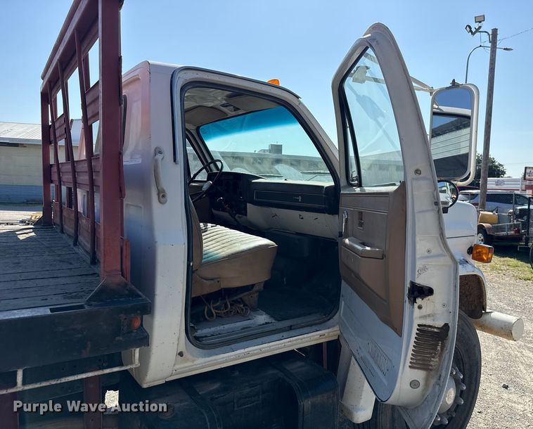 image for item EU2136 1984 Chevrolet CG70 dump flatbed truck