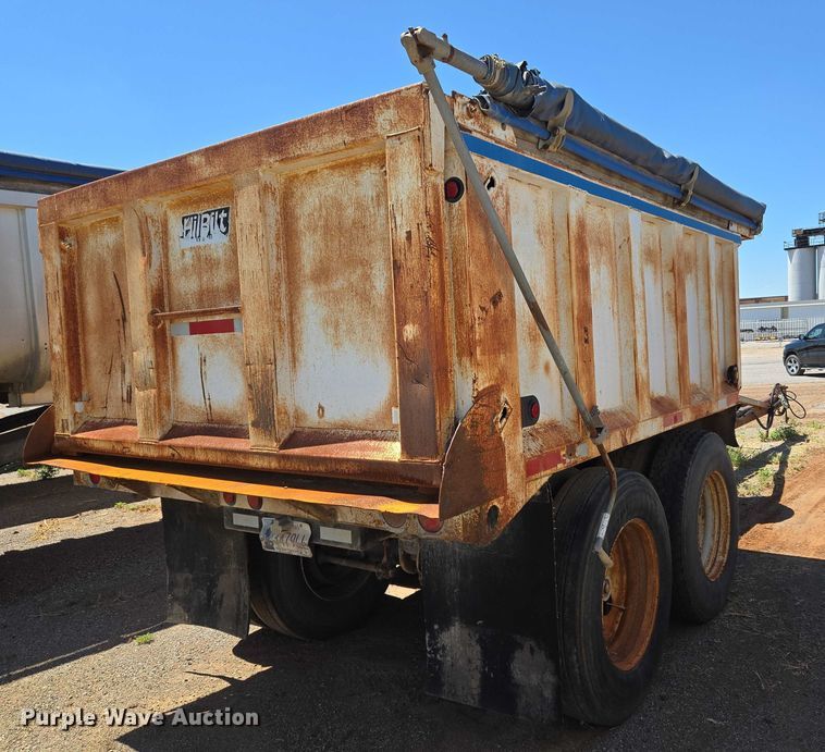 image for item EU3617 1994 Hilbilt 12-12 PUP CT end dump pup trailer