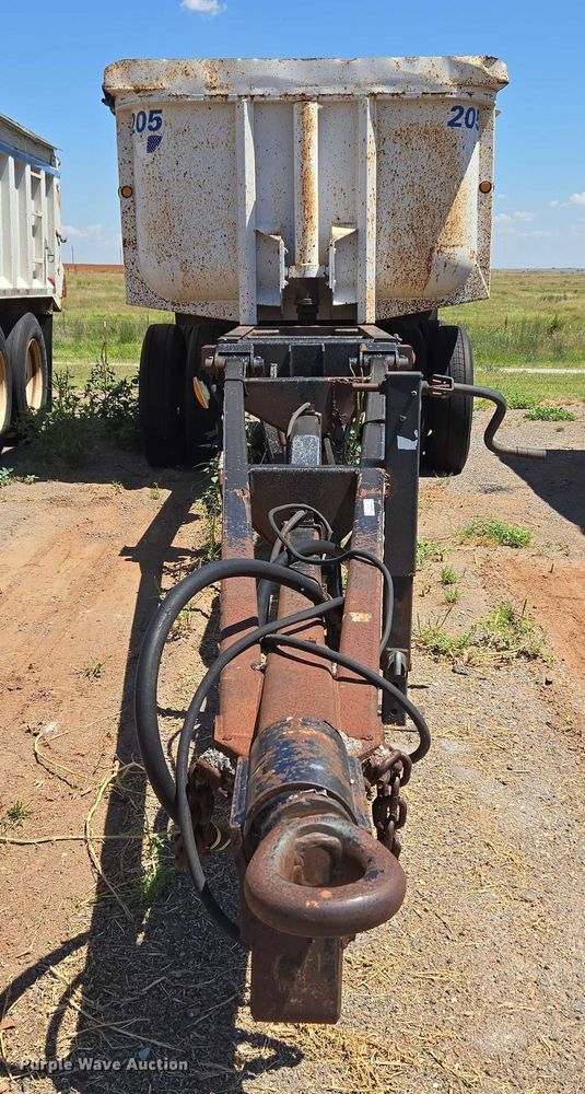 image for item EU3618 1998 Flow Boy end dump pup trailer