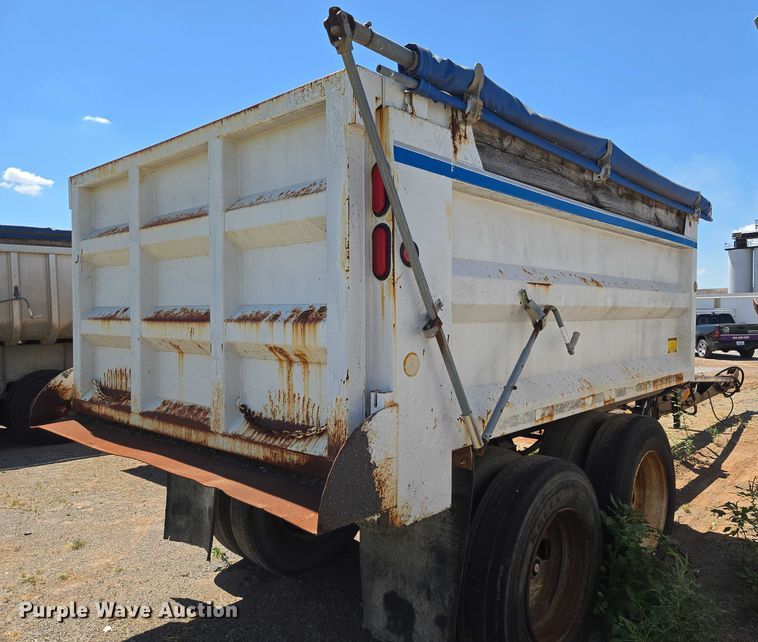 image for item EU3618 1998 Flow Boy end dump pup trailer
