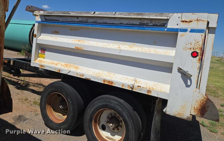 image for item EU3618 1998 Flow Boy end dump pup trailer