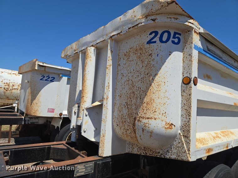 image for item EU3618 1998 Flow Boy end dump pup trailer