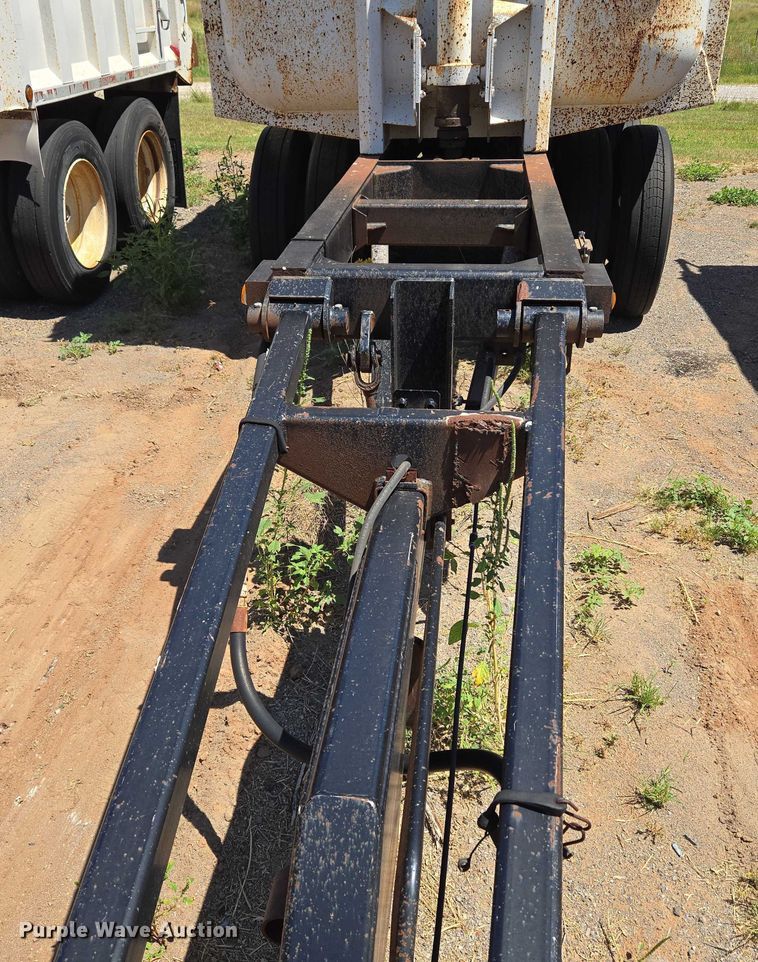 image for item EU3618 1998 Flow Boy end dump pup trailer