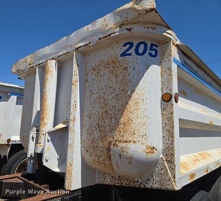 image for item EU3618 1998 Flow Boy end dump pup trailer