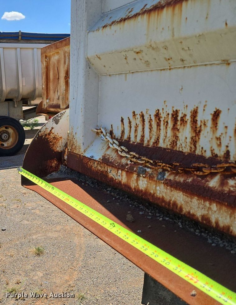 image for item EU3618 1998 Flow Boy end dump pup trailer