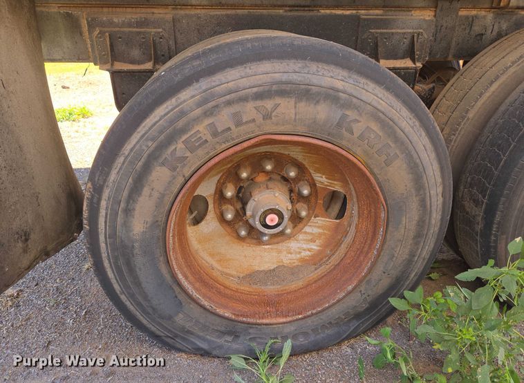 image for item EU3618 1998 Flow Boy end dump pup trailer