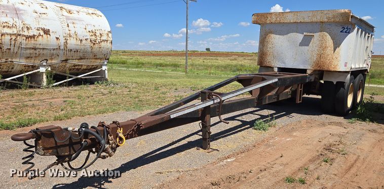 image for item EU3619 1994 Hilbilt 12-12 PUP CT end dump pup trailer