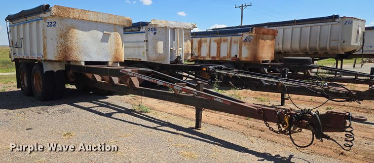 image for item EU3619 1994 Hilbilt 12-12 PUP CT end dump pup trailer