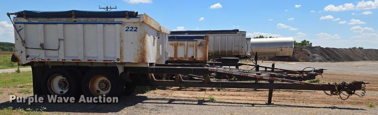 image for item EU3619 1994 Hilbilt 12-12 PUP CT end dump pup trailer