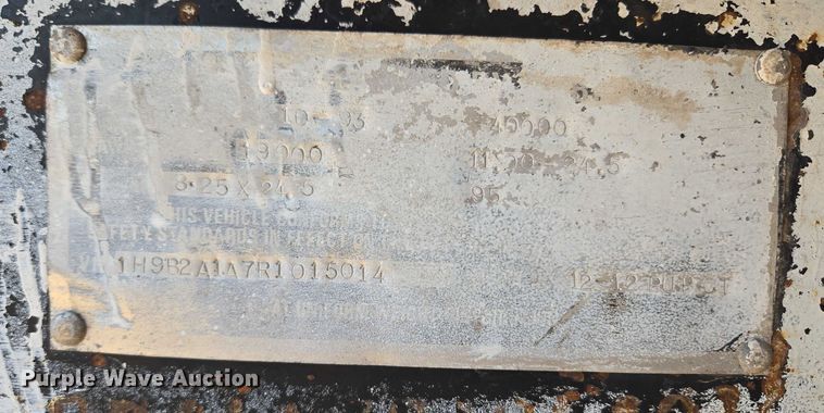 image for item EU3619 1994 Hilbilt 12-12 PUP CT end dump pup trailer