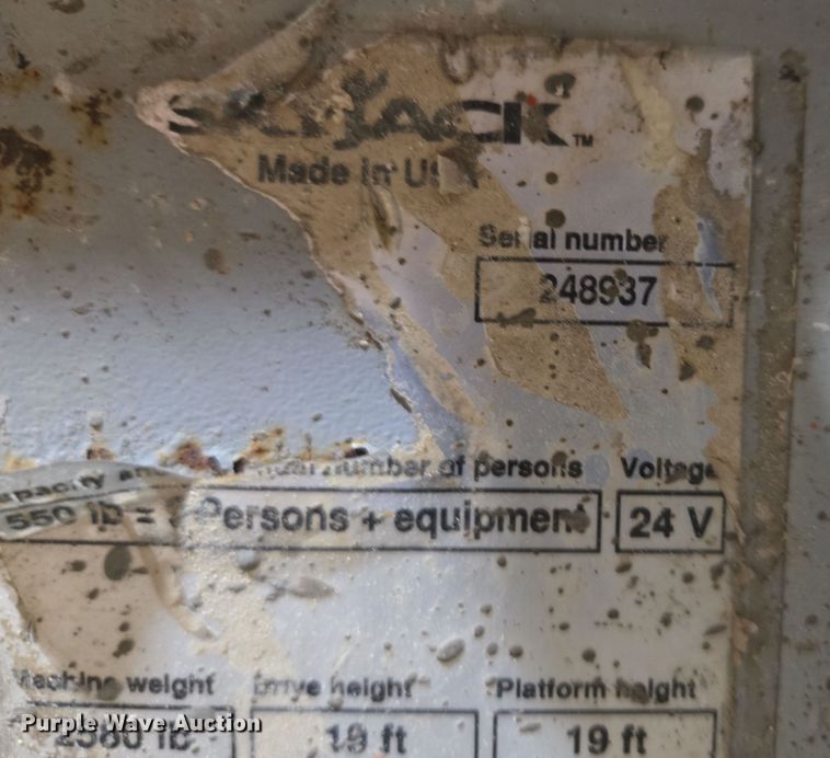 image for item EV1504 2005 SkyJack SJIII 3219 scissor lift