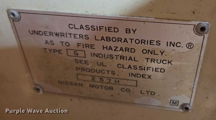 image for item EV1506 Datsun PF02 A20V forklift