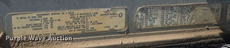 image for item EV1553 1996 Freightliner vacuum truck