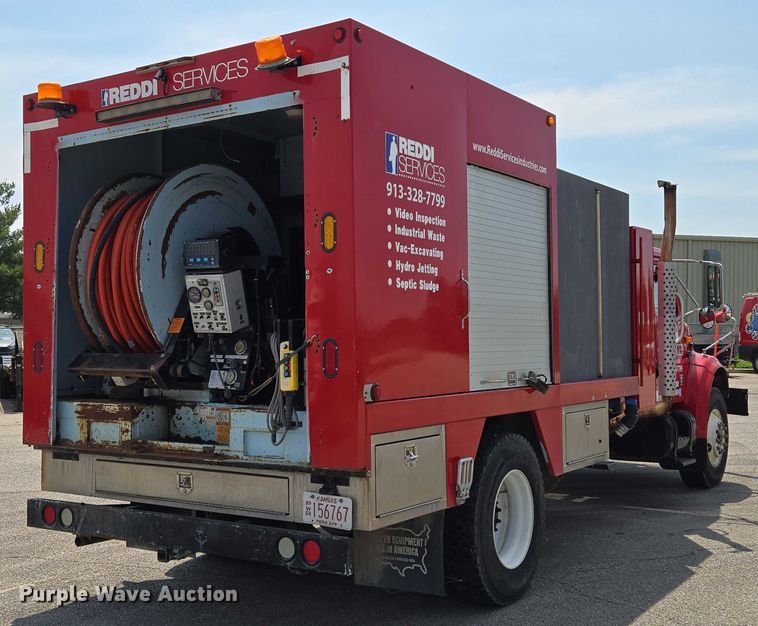 image for item EV1554 1996 International 4700 sewer jetter truck