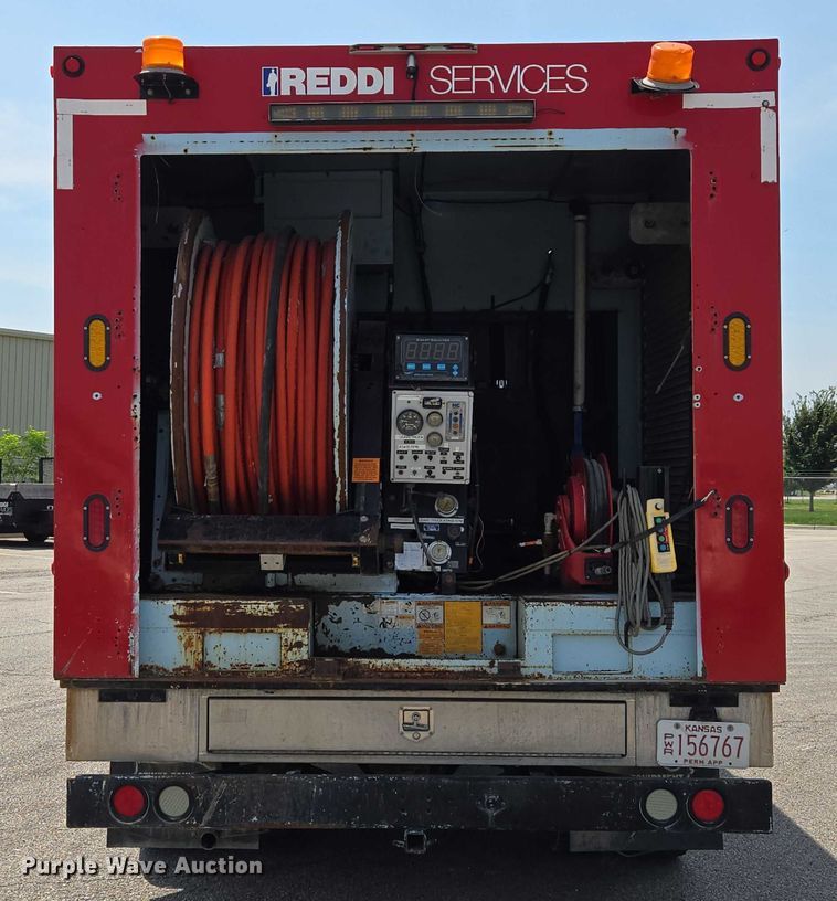 image for item EV1554 1996 International 4700 sewer jetter truck