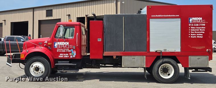 image for item EV1554 1996 International 4700 sewer jetter truck