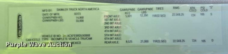 image for item YA0651 2024 Freightliner Business Class M2 bucket truck