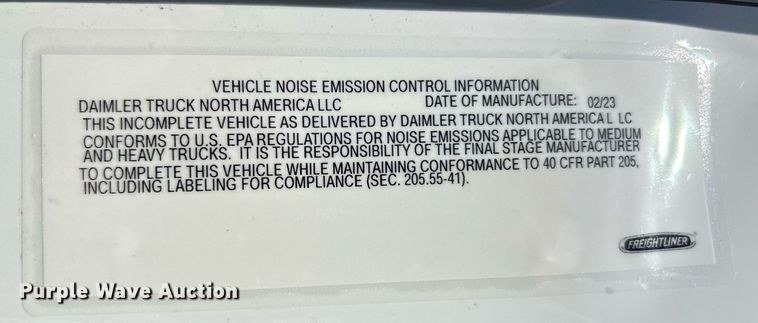 image for item YA0651 2024 Freightliner Business Class M2 bucket truck