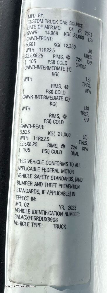 image for item YA0651 2024 Freightliner Business Class M2 bucket truck