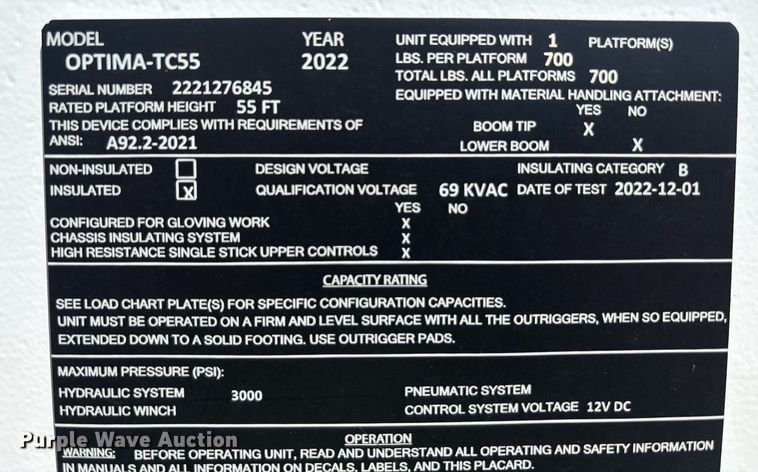 image for item YA0652 2024 Freightliner Business Class M2 bucket truck