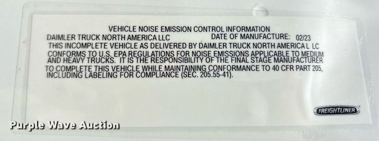 image for item YA0652 2024 Freightliner Business Class M2 bucket truck