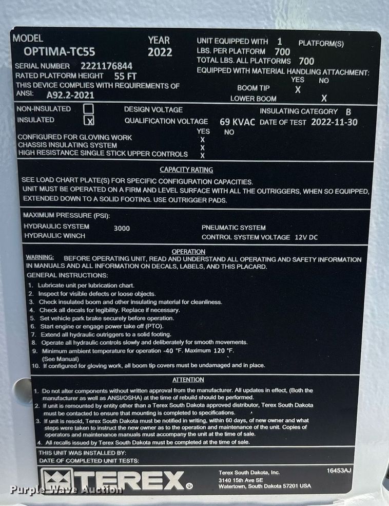 image for item YA0653 2023 Freightliner  Business Class M2 bucket truck