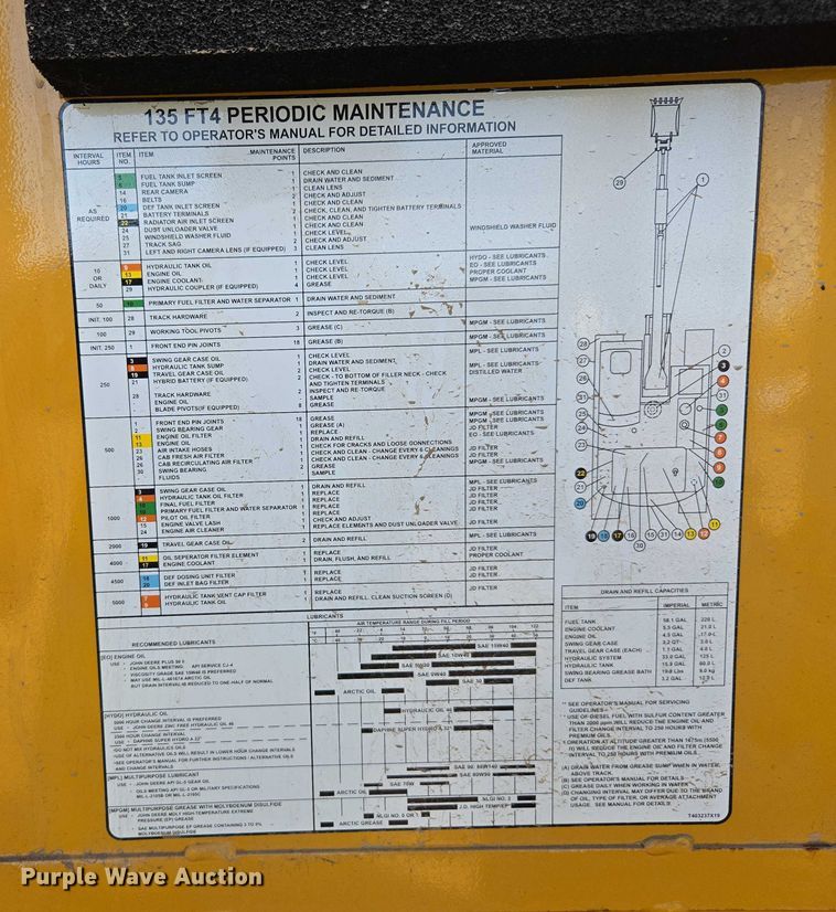 image for item YA0877 2023 John Deere 135 P-TIER excavator