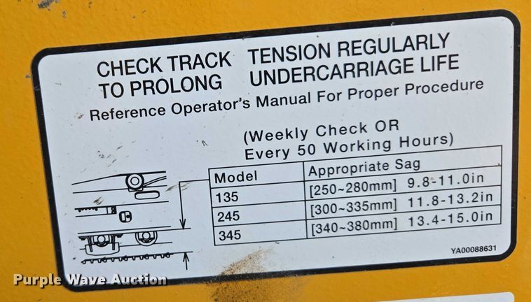 image for item YA0877 2023 John Deere 135 P-TIER excavator