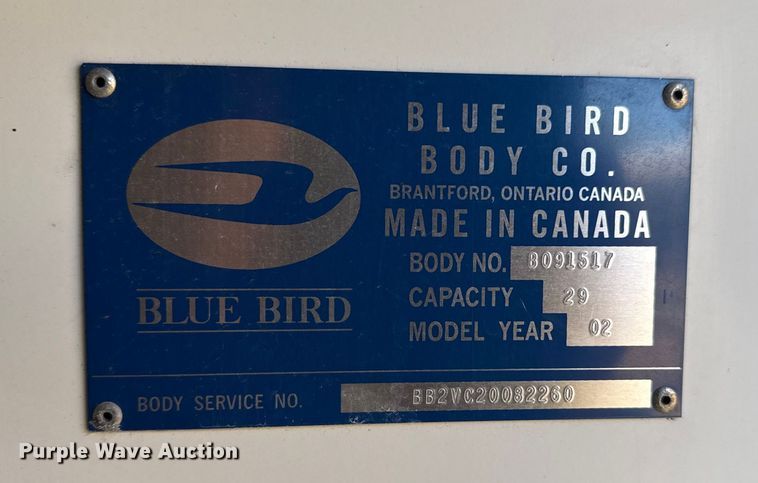 image for item DJ7752 2002 Chevrolet Express school bus