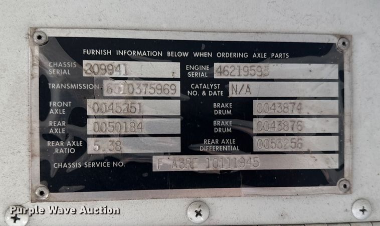 image for item DJ7753 2003 Blue Bird All American / All Canada school bus