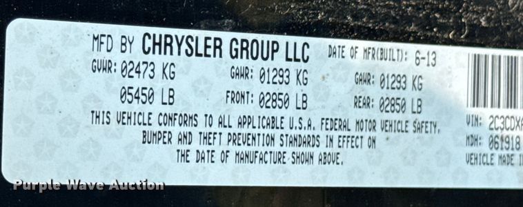 image for item DK0012 2013 Dodge Charger Police 