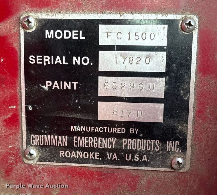 image for item DM1965 1987 Duplex 5020-87 pumper fire truck