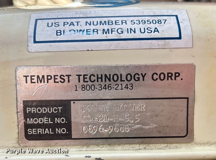 image for item DT3334 Tempest  Bd-21-h-5.5 portable fan