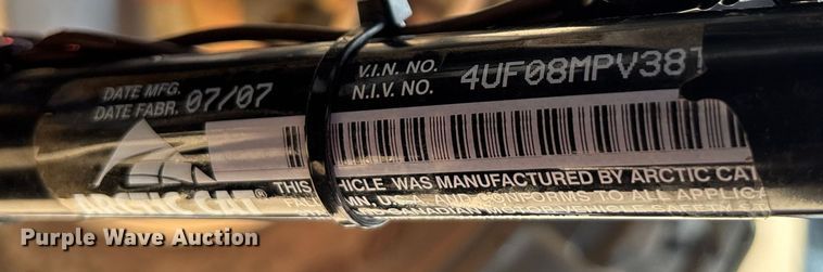 image for item DT3336 2008 Arctic Cat Prowler XT 650 utility vehicle