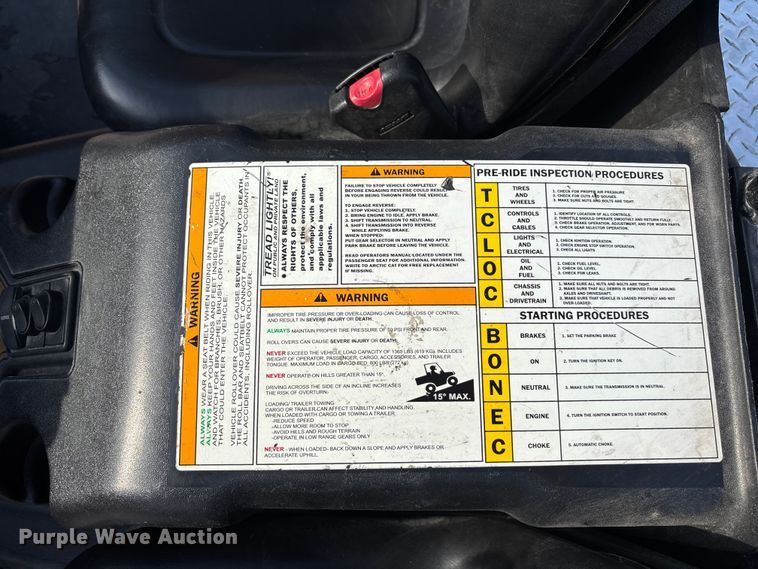 image for item DT3336 2008 Arctic Cat Prowler XT 650 utility vehicle