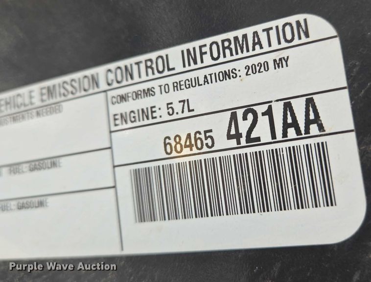 image for item DU6760 2020 Dodge Durango SSV SUV