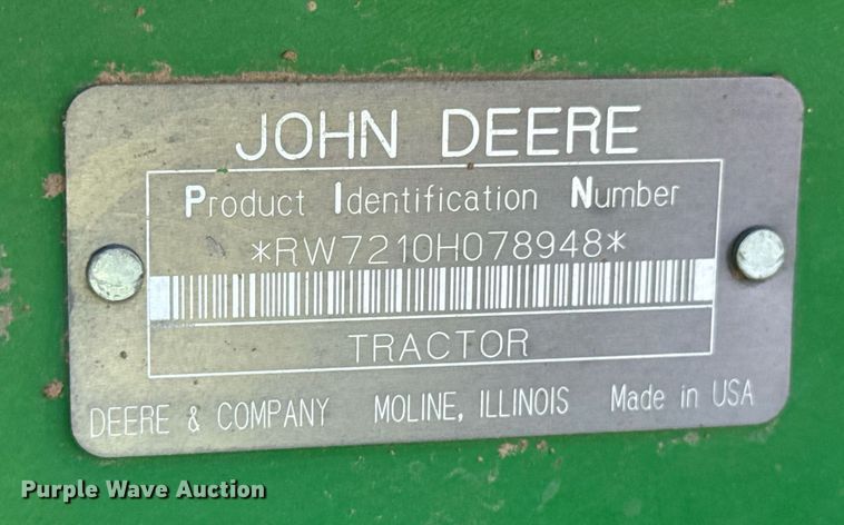 image for item DU9432 1997 John Deere 7210 tractor