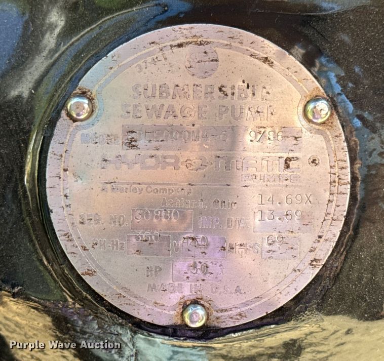 image for item DW3484 (4) Hydromatic sewage pumps