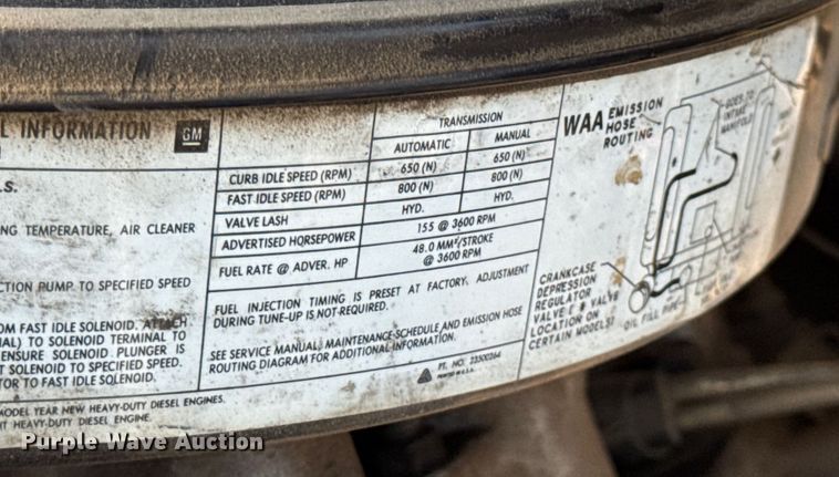 image for item DW3485 1985 Chevrolet D3 brush fire truck