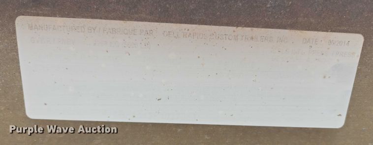 image for item DY1086 2014 DCT Silverline utility trailer