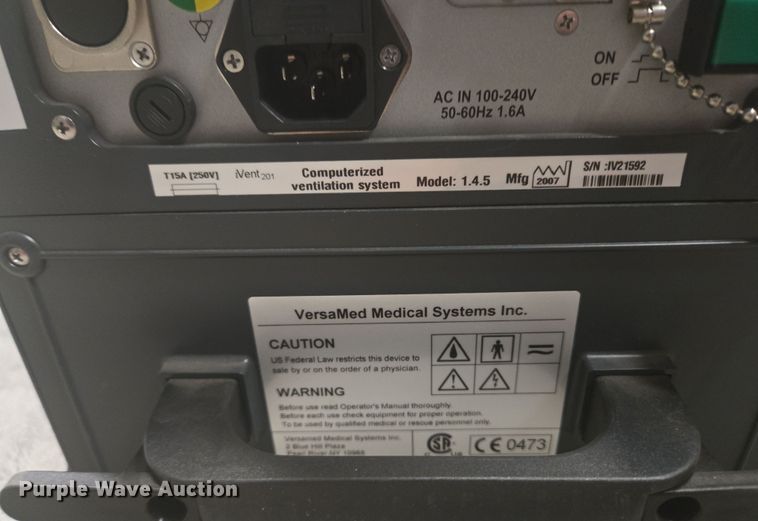 image for item DY1108 (47) VersaMed ventilation systems