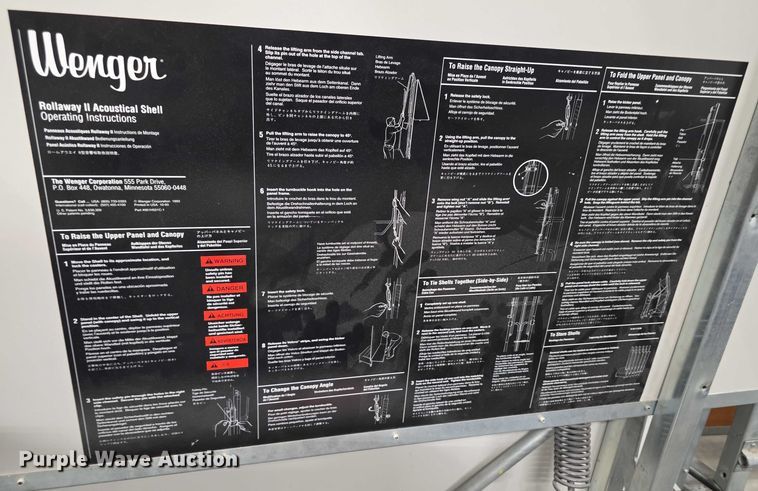 image for item DZ6128 (8) Wenger Rollaway II acoustical shells