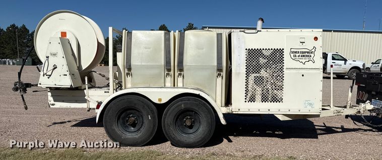 image for item DZ8943 1998 Sewer Equip. Co of America sewer jetter trailer
