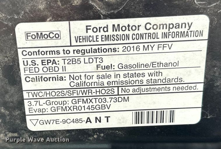 image for item EB2859 2016 Ford Explorer Police Interceptor SUV