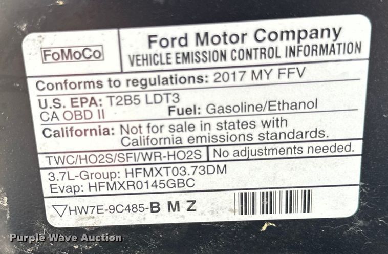 image for item EB2860 2017 Ford Explorer Police Interceptor SUV